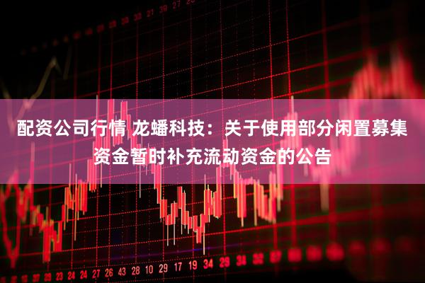 配资公司行情 龙蟠科技：关于使用部分闲置募集资金暂时补充流动资金的公告